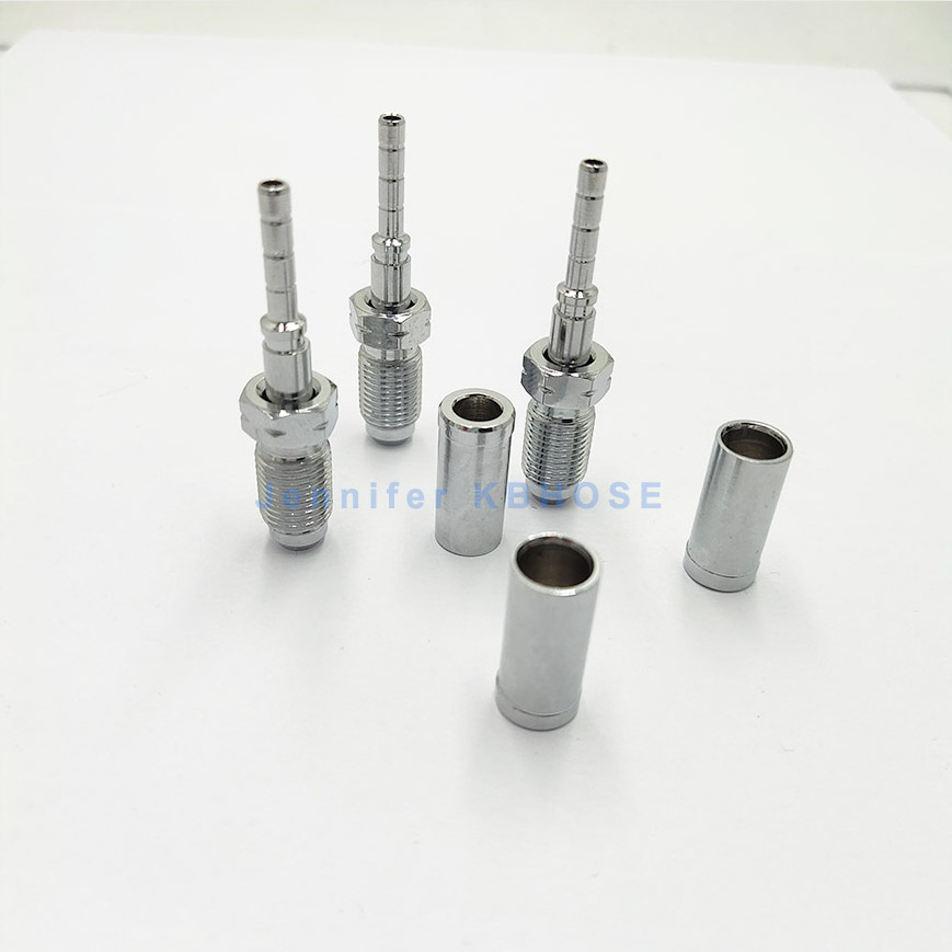 M10*1 Male Metric thread Brake hose end crimp fitting for 1/8