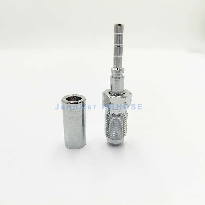 M10*1 Male Metric thread Brake hose end crimp fitting for 1/8