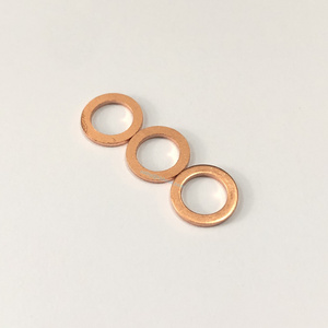 Copper Crush Sealing Flat Washers Fasteners 10mm 12mm 14mm For Banjo Bolts Brake Hose Line Fittings