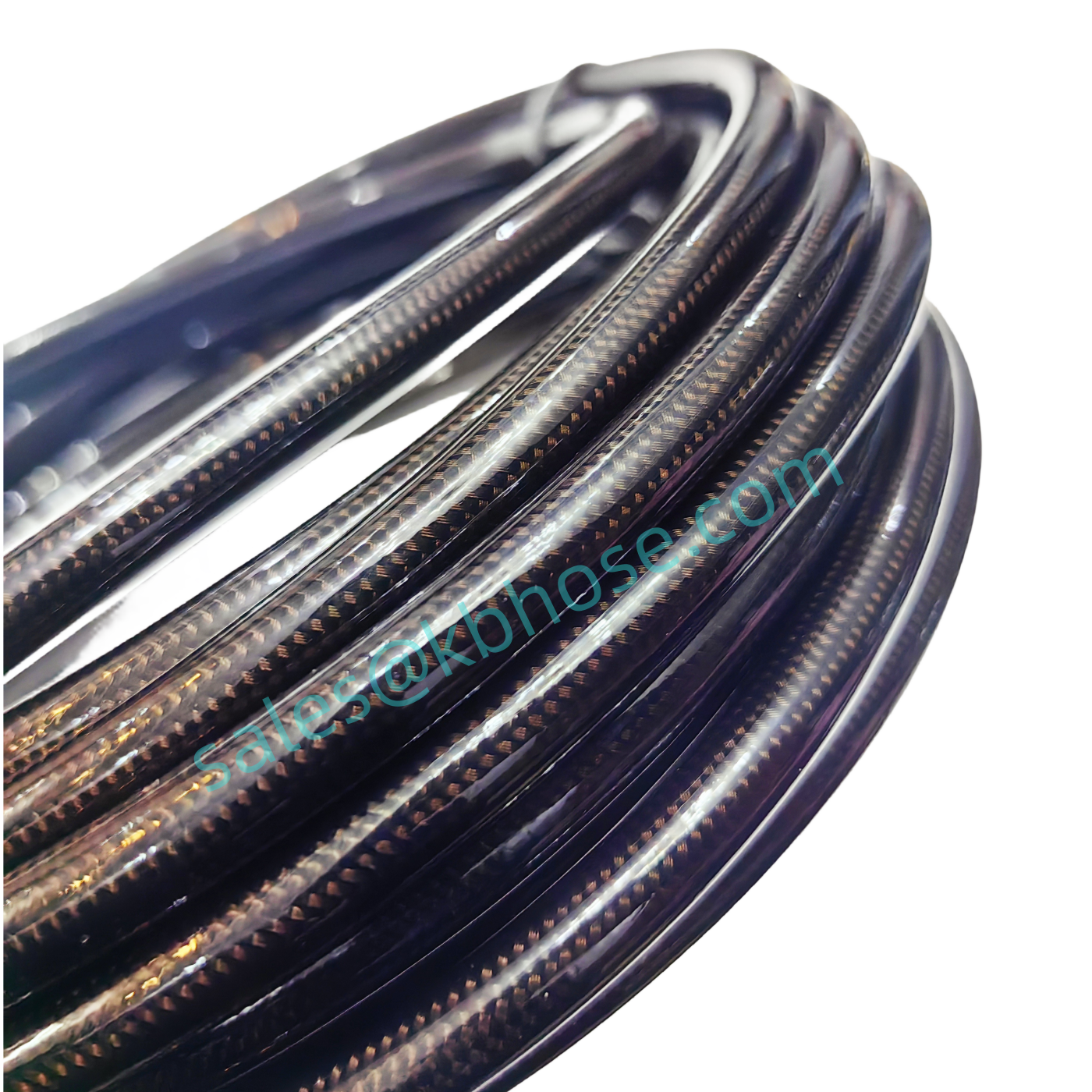 Kangbo an3 3an an-3 3.2mm sae j1401 1/8'' motorcycle colored stainless steel braided nylon brake hose