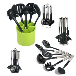 Home and Kitchen Gadgets Kitchen Accessories Food Safe  7 Piece Nylon Kitchen Utensil Set