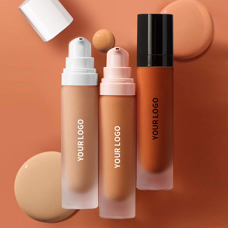 Matte Foundation Cream 30ml High Coverage Makeup Base Long Lasting Waterproof Concealer Custom Logo Liquid Foundation