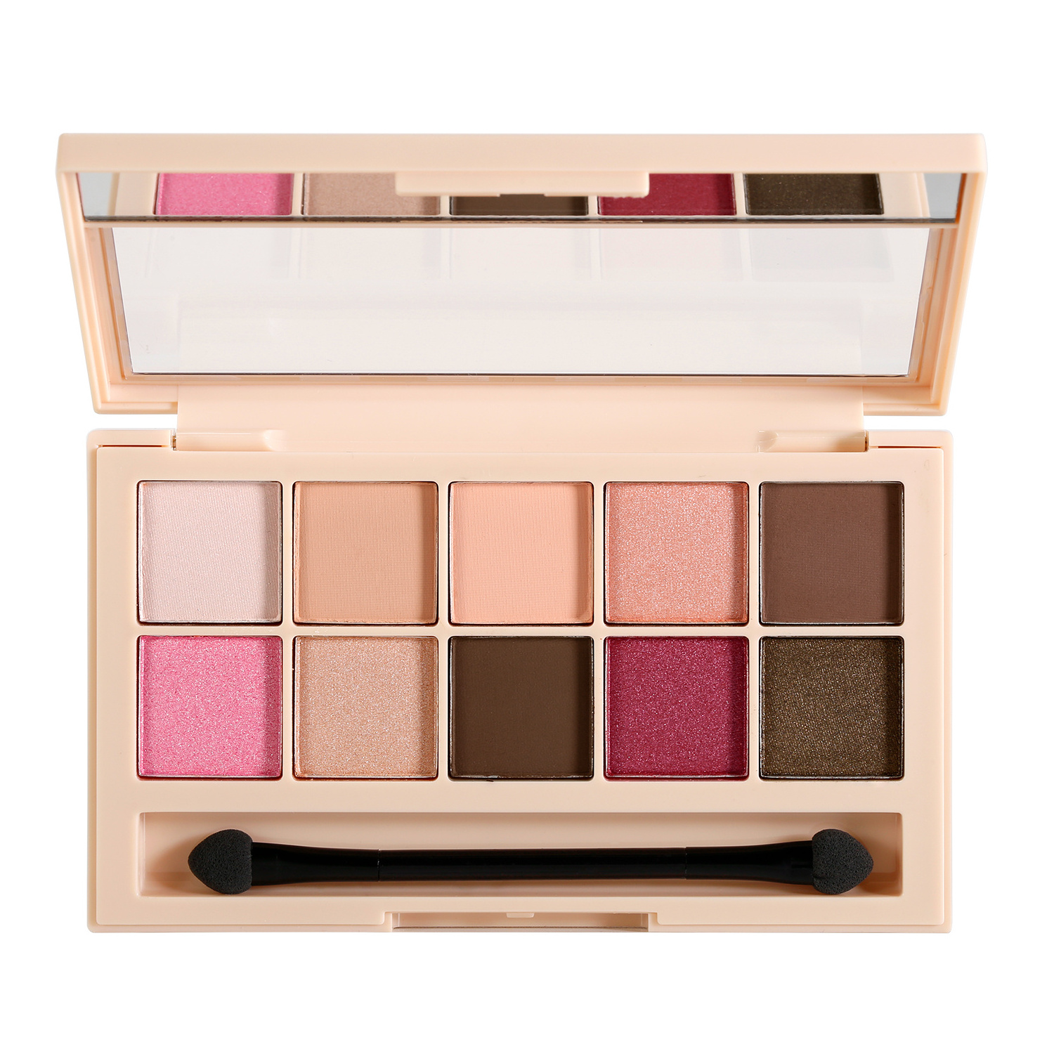 Nude Natural Shades Eye Shadow Pink Box Private Label Cosmetics Matte Shimmer Eyeshadow Palette