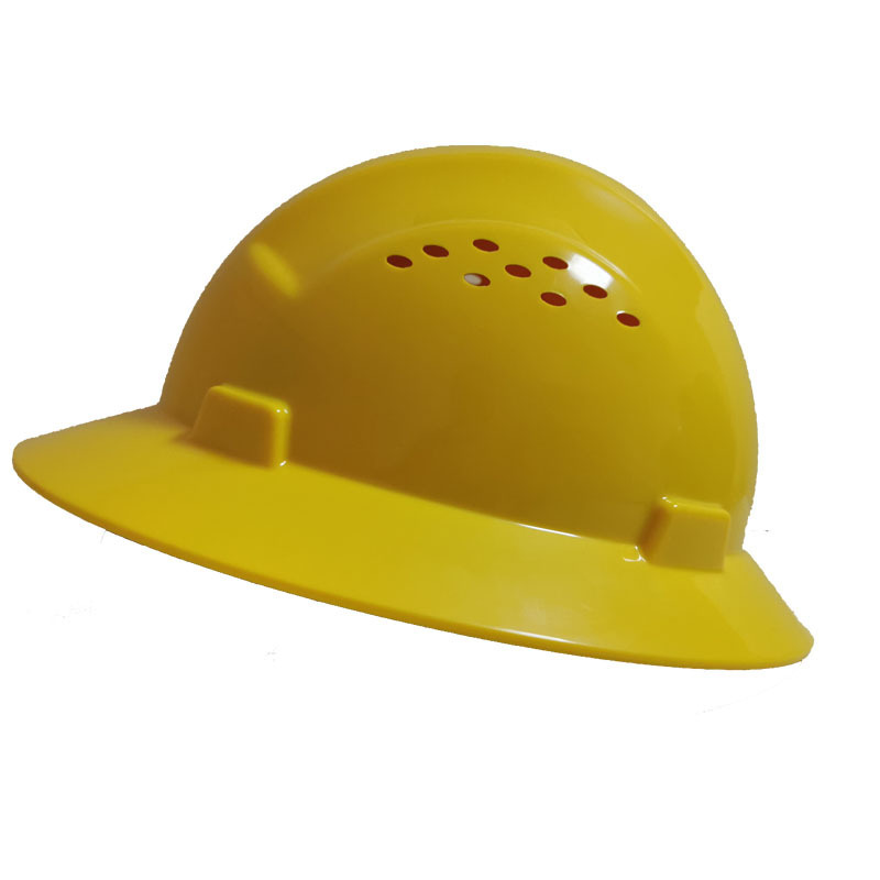 BLUE SAFETY HELMET WITH SAFETY BELT FOR WORKER