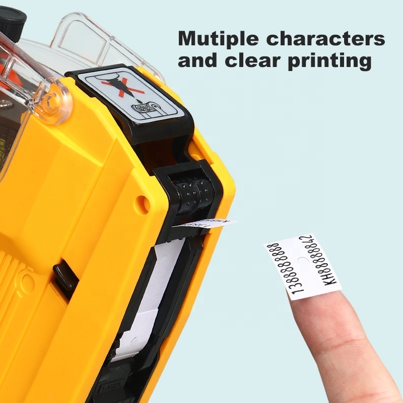 Portable 6600 Price Label Machine Gun 2 Lines 10 Digits Sticker Gun Price Labeller