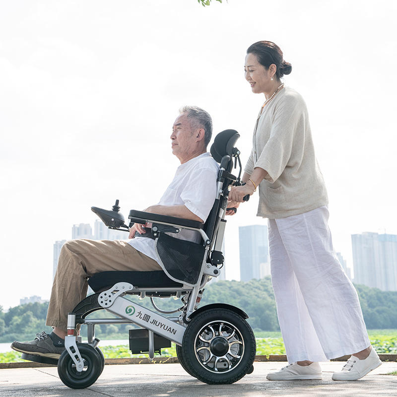 Electric Wheelchair Intelligent Automatic Foldable Lightweight Disabled Wheelchair Car Elderly Walker