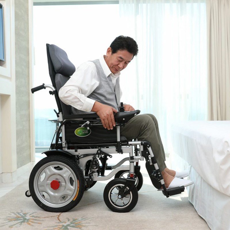 New Listing Power Lying Medical Foldable All Terrain Electric Wheelchair