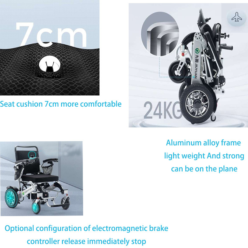 New design Fully Automatic Reclining mobility wheelchair for Adults 500W motor Smart electric Reclining wheelchair