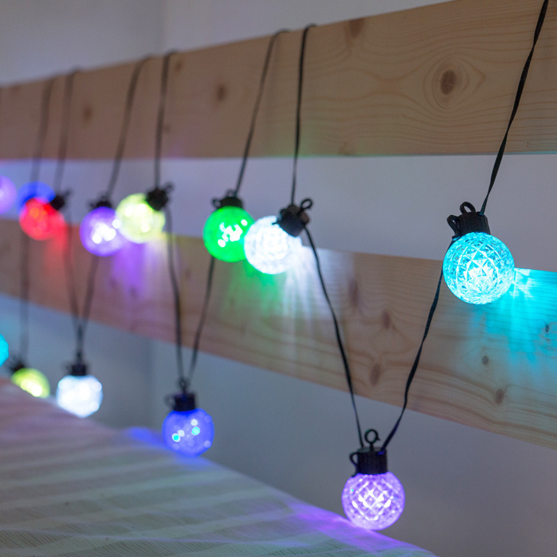 APP music sync multicolor christmas party garland solar powered garden waterproof led outdoor string lights