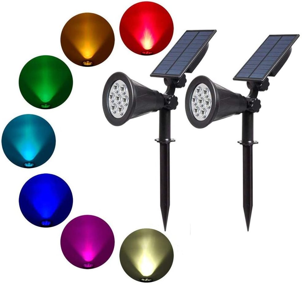 Decorative IP65 Solar Garden Lights Warm Light Waterproof Solar Pathway LED COB Path Patio Backyard outdoor landscape spotlights