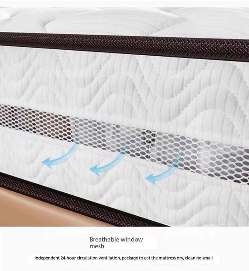 New type of dry and comfortable knitted fabric mattress, a top Chinese mattress manufacturer, bedroom furniture bag spring mattr