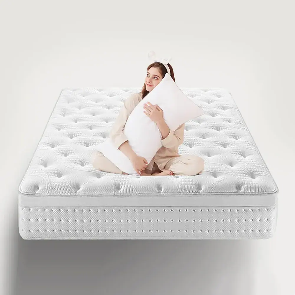 Wholesale Cheap Price Custom Full Size Orthopedic Bag Spring Memory foam Latex Hybrid Mattress Compressed in Box