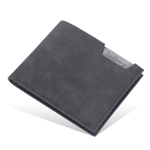 Wholesale baellery new most popular men's short wallet Korean youth style ultra-thin Multiple card positions Letter Wallets