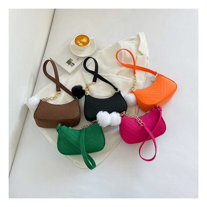 New Design Mini Handbag Keychain Pu Underarm Shoulder Bag 2023 Handbags For Women Purses