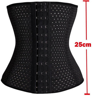 New Fashion Latex Waist Trainer 9 Steel Boned Waist Training Corsets 3 hooks Waist Cincher Sexy Women Shapewear