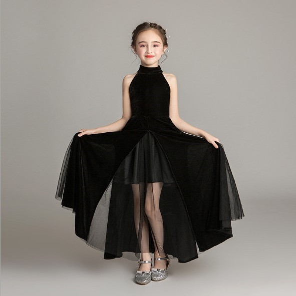 3-14 Years Kids Dress for Girls Wedding Tulle Lace Long Girl Dress Elegant Princess Party Pageant Formal Gown for Teen Children