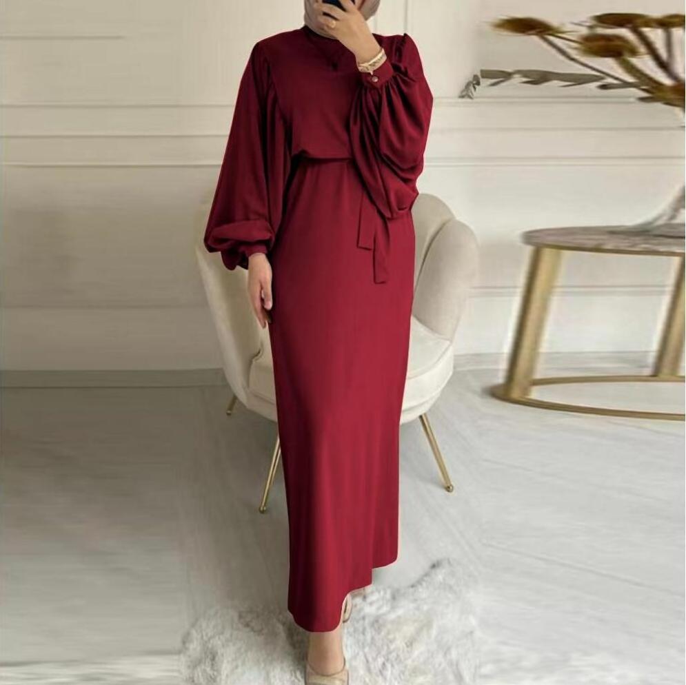 Best Dresses Women Loose Muslim Maxi Dress New Designs 2024 Dubai Turkish Robe Femme Dress