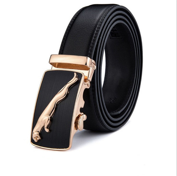 Wholesale Fashion Men's Black Genuine Cow Leather Belts