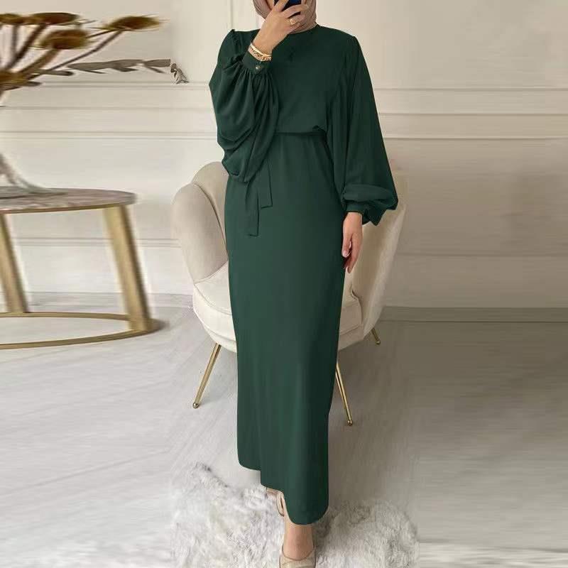 Best Dresses Women Loose Muslim Maxi Dress New Designs 2024 Dubai Turkish Robe Femme Dress