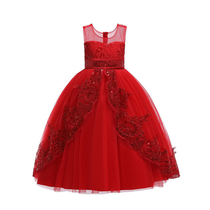 Best price girls' dresses party baby evening dress Formal  Dance Gown