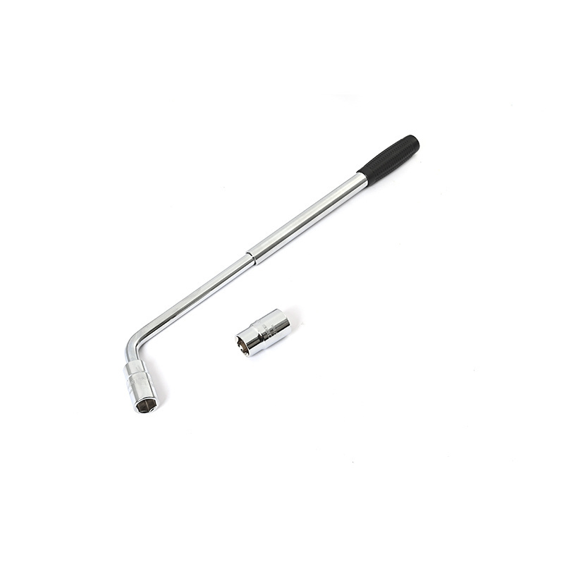 Telescoping Lug Wrench Lightweight Adjustable Wrench L Type Telescopic Tire Wrench