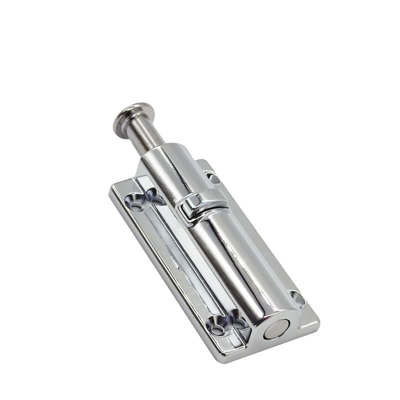 Industrial Steel Door Safety Sliding Latch Strong Zinc Alloy Push Button Compression Trigger Low Price Bedroom School