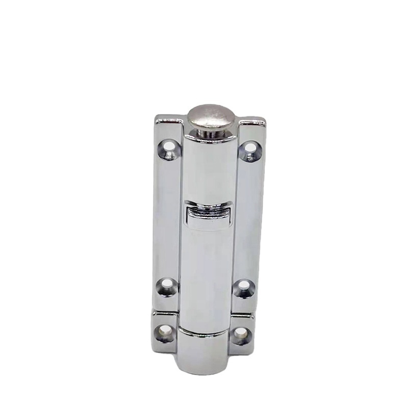 Industrial Steel Door Safety Sliding Latch Strong Zinc Alloy Push Button Compression Trigger Low Price Bedroom School