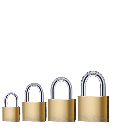 Hengsheng OEM Factory Brass Pad Lock 20mm-75mm Heavy Duty Keyed Cylinder Iron Painted Brass Padlock Safe and Secure