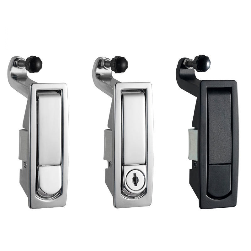 Hengsheng MS606 Plane lock industrial push button door metal swing handle electronic cabinet door plane lock