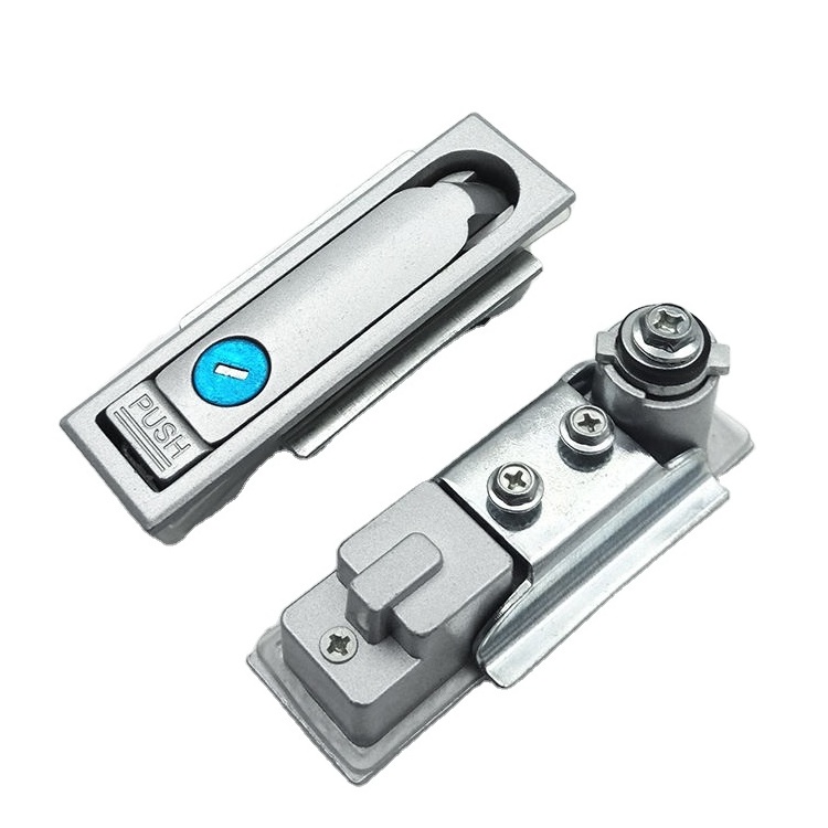 HengSheng Sufficient stock MS713 Zinc alloy Push Button Panel Lock  Swing Handle electric cabinet Plane Door Lock