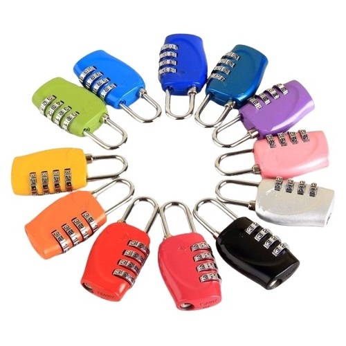 Hot sales 4 Digital Combination Suitcase Padlock Luggage Travel Lock combination padlock numbers door locks