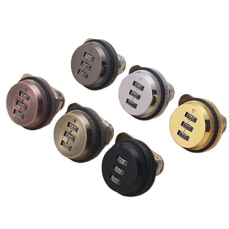 Hot sale Zinc Alloy 3 Digit Furniture Cabinet Combination Cam Lock Small Mechanical Code Password Lock mechanical closet lock