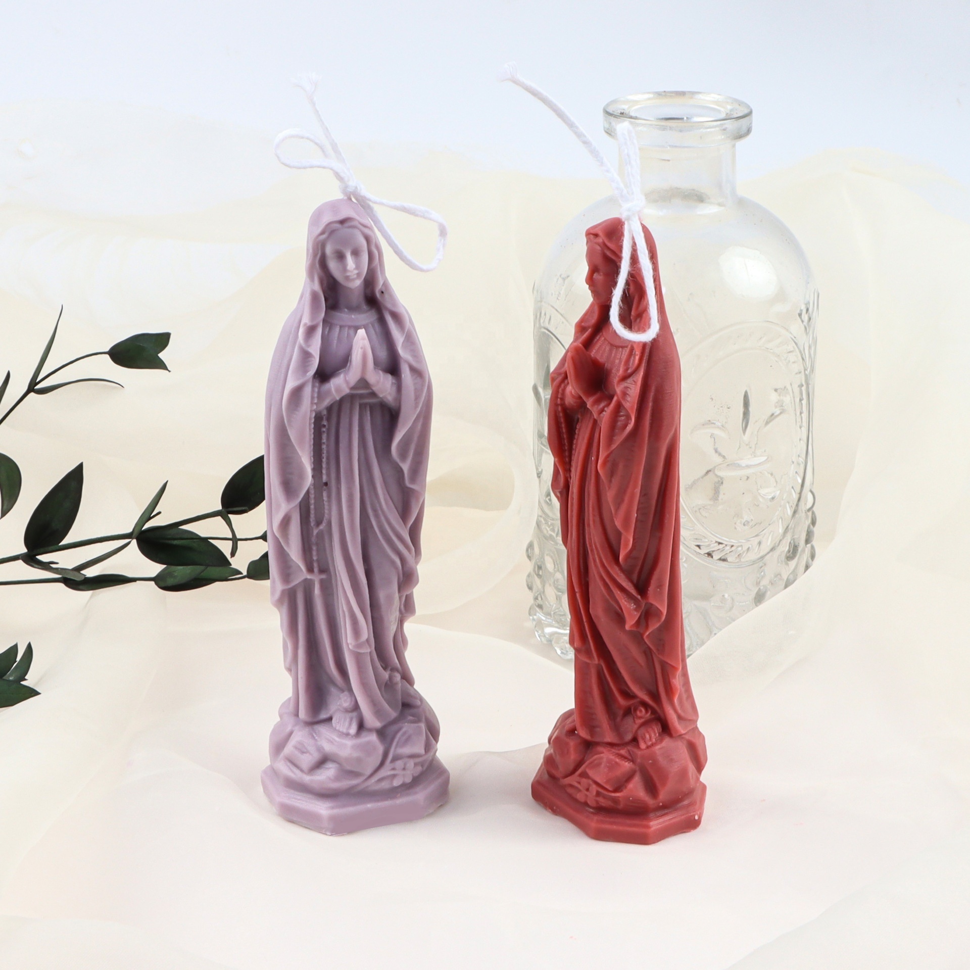 Wholesale halloween candles Maria ornament pillar scented candle for Creative Holiday gift