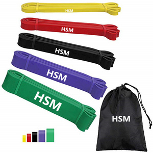 Custom logo high quality elastic bands power band for fitness