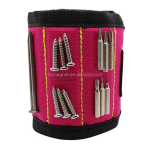 Adjustable Magnetic Wrist Band Tool Holder Magnetic Wristband for Holding Screws, Nails