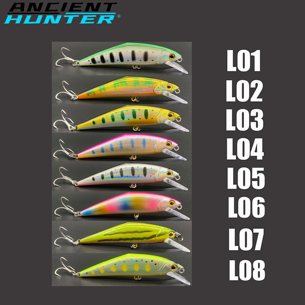 Ancient Hunter 85MM/14.5G professional quality fishing lures hard bait Sinking 2.5m-3m Lead slim quality minnow Artificial Bait