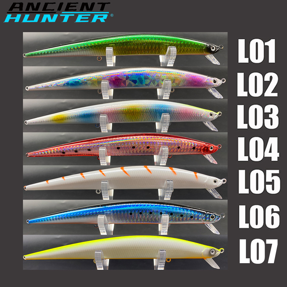 Ancient Hunter TMD-1055 Ocean Minnow Bait Fishing Lure 175mm/26g Floating 1.5M Steel ball plus lead Long shot Artificial Bait