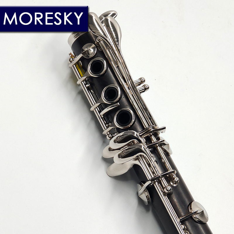 MORESKY Professional Ebony Clarinet Bb 17 Keys Grenadilla Sib Klarnet M110(OEM)