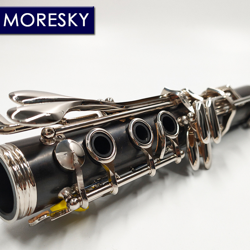 MORESKY Professional Ebony Clarinet Bb 17 Keys Grenadilla Sib Klarnet M110(OEM)