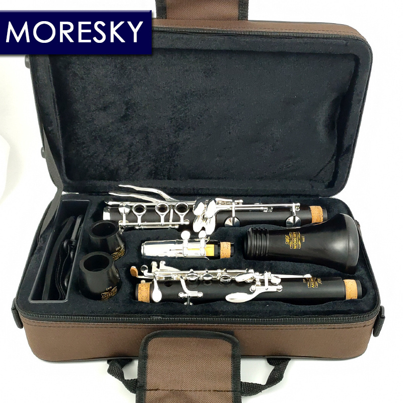 MORESKY Clarinet Bb Clarinet Wood ebony Clarinet 18 Keys Grenadilla Sib Klarnet M65(OEM)