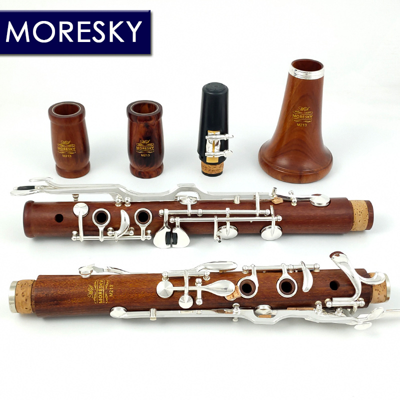 MORESKY Oehler/Turkiye/German System Clarinet G Tune Redwood Mopane Clarinet Silver Plated Keys M213