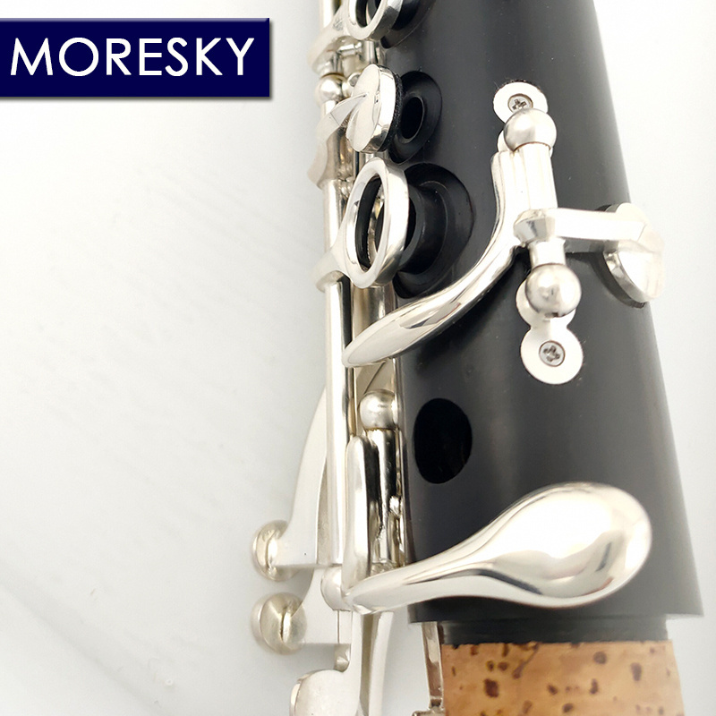 MORESKY Clarinet Bb Clarinet Wood ebony Clarinet 17 Keys Grenadilla Sib Klarnet M63(OEM)