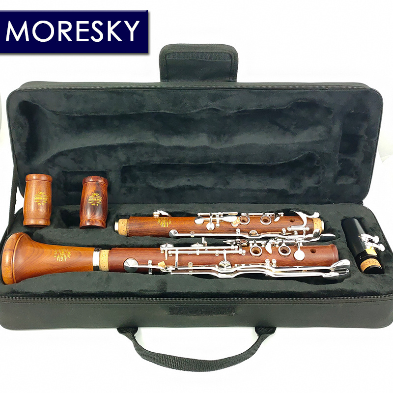 MORESKY Oehler/Turkiye/German System Clarinet G Tune Redwood Mopane Clarinet Silver Plated Keys M213