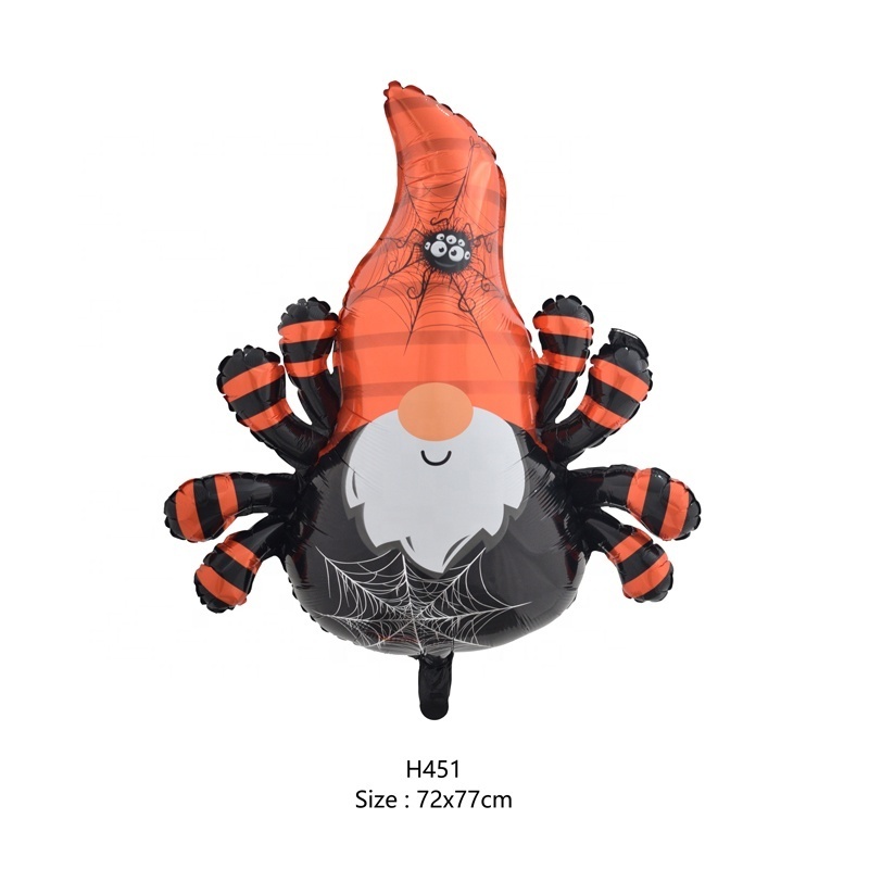 Inflatable Halloween Decoration Balloon Halloween Party Decoration Balloon Cartoon Shape Spider Elves Balloon with Santa Beard