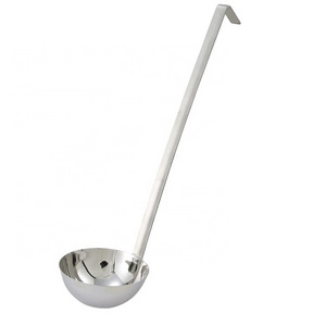 Netion Hot Style Fashion Style Kitchen Accessories Custom Logo 304 Stainless Steel Long Handle Big Soup Ladle Spoon