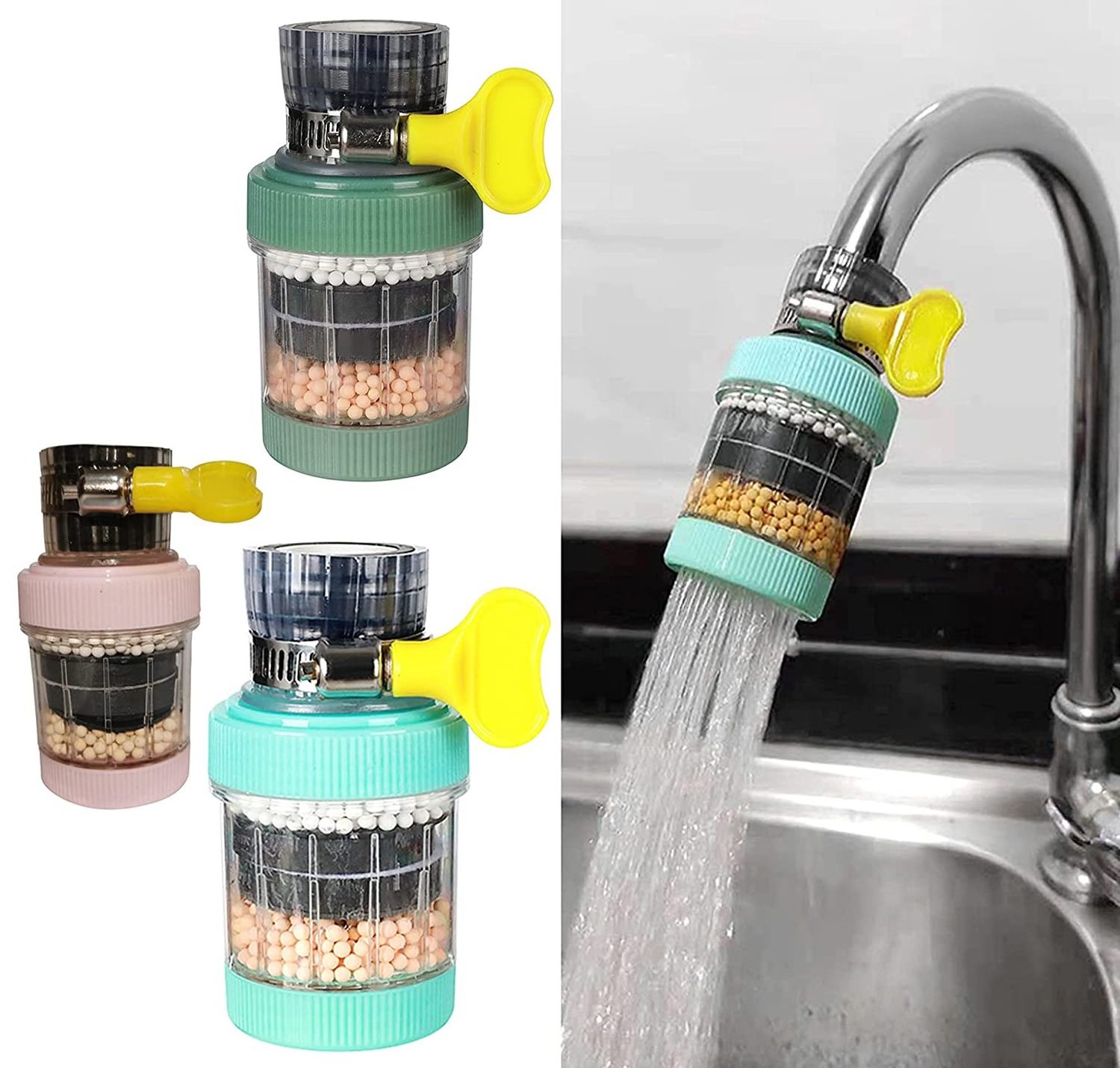 Household Kitchen Faucet Mount Filter water purifier 5layer water purification carbon filter mini faucet purifier