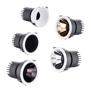 Hot Sell Indoor High Lumen Ceiling Lighting COB 220V Recessed Ceiling Aluminum Spot Light