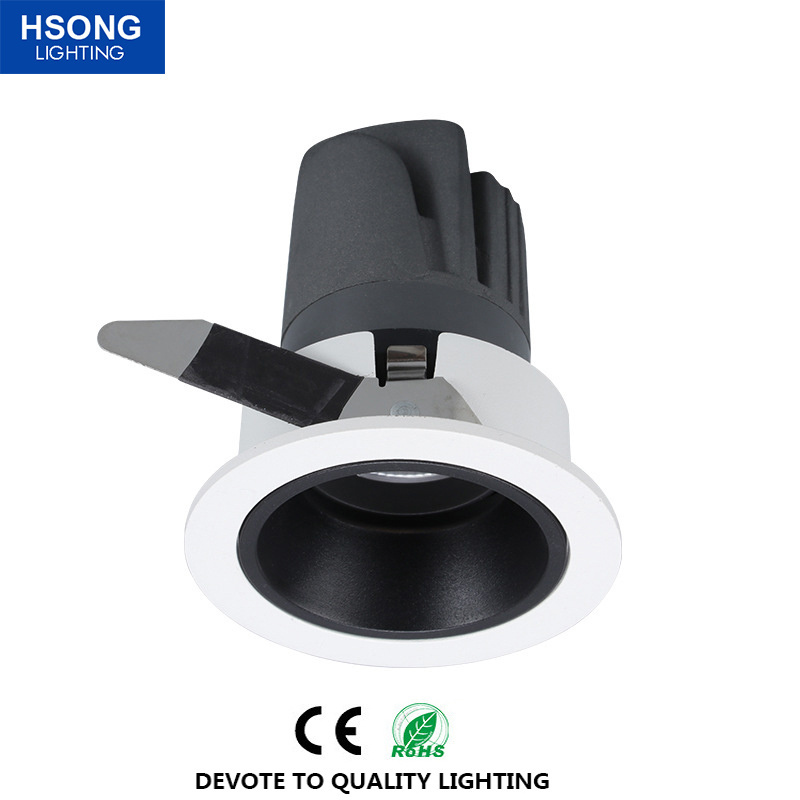 10w Wall washer light  Recessed-COB spotlight Anti-Glare HSONG Downlight LED for Hotel Supermarket