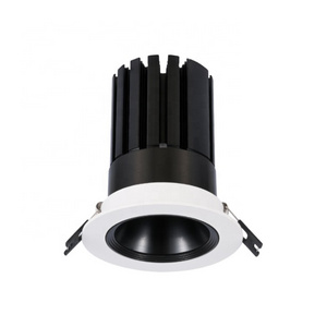 7w15w25w40w  commercial spot Round housing dimmable recessed led downlight dali dimmable recessed downlight adjustable