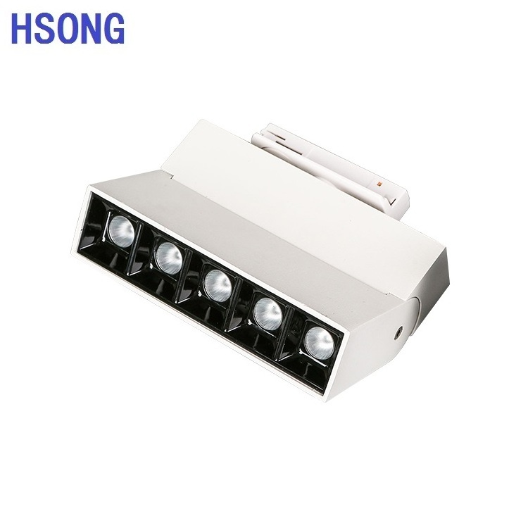 surface mounted folding 25w20w magnetic grille track light adjustable led 20 48v magnetic track light with magnetic track rail